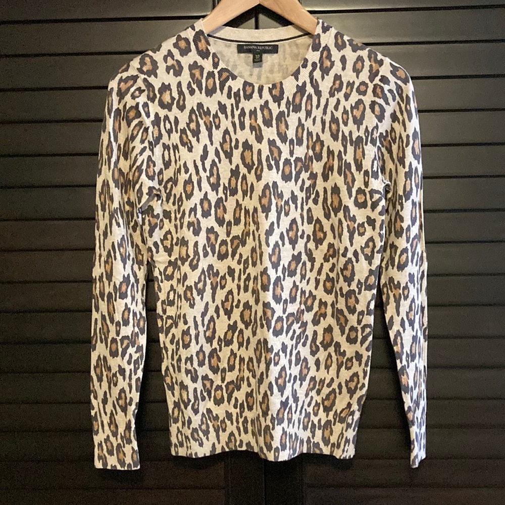 Banana Republic Cheetah Print Sweater